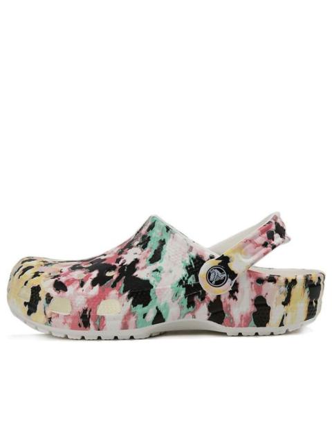 crocs Crocs Classic Pattern Shoe Multi-Color Splicing Unisex 'Black Pink Green' 206479-928