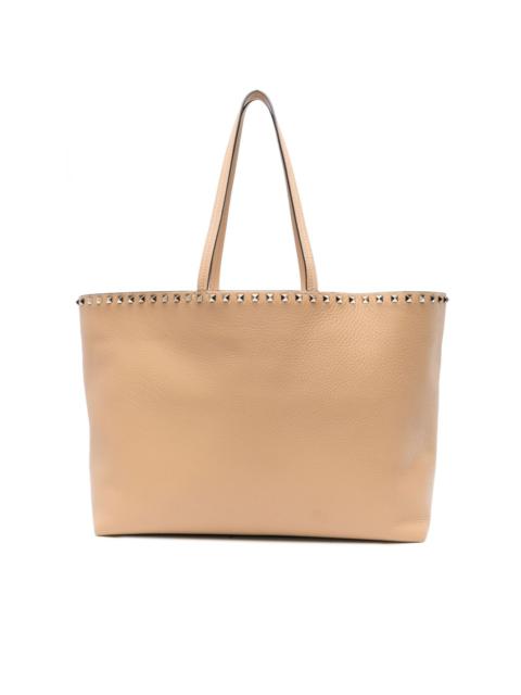 Rockstud leather tote bag