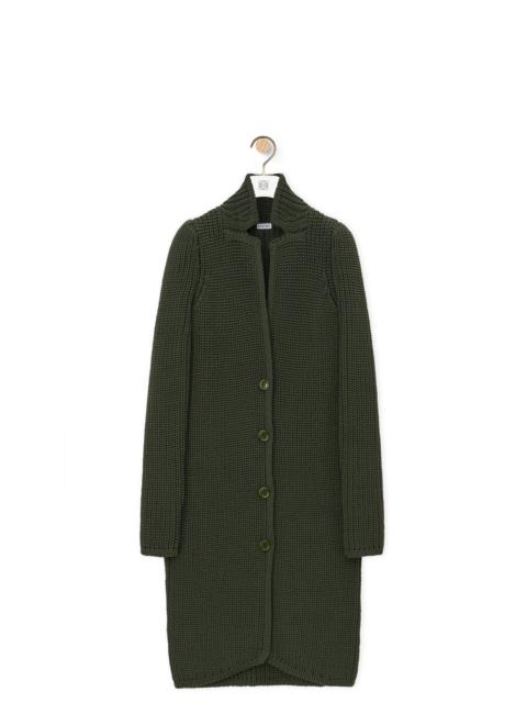 Coat in technical knit