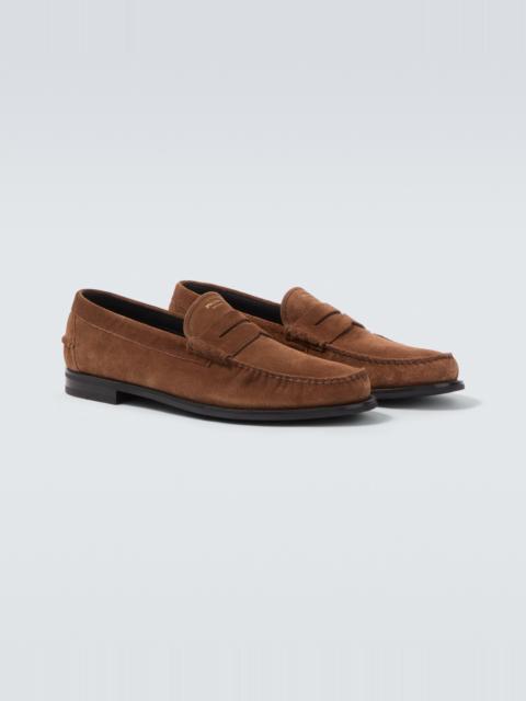 Prada Suede penny loafers