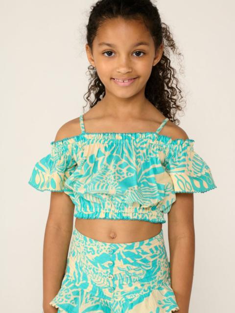 Poupette St Barth Top Donna for girls - Aqua Toucan