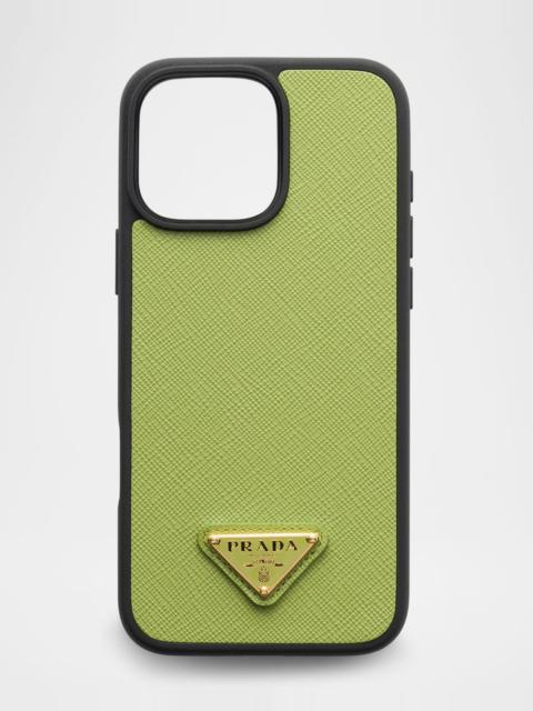 Prada iPhone 16 Pro Max Saffiano Leather Case