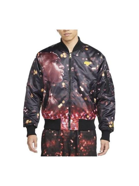 Jordan Air Jordan Loose Casual Printing Long Sleeves Jacket Black DC9655-010