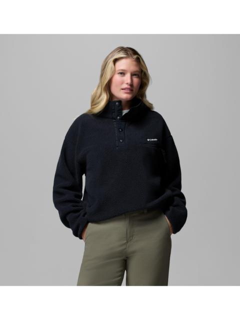 Columbia Women's Helvetia II Cropped Half Snap Fleece Pullover