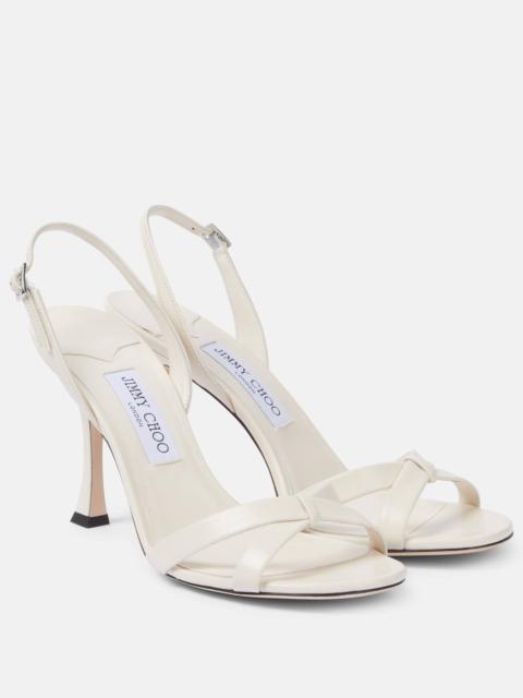 JIMMY CHOO Elsy 90 leather sandals