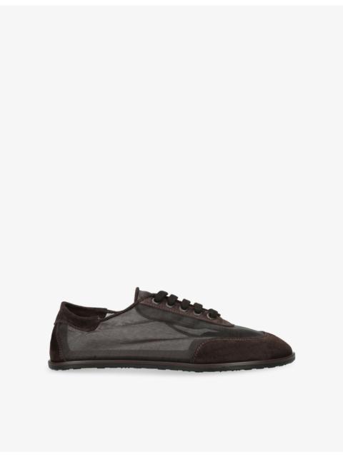 DEAR FRANCES Balla Mesh and Suede Trainers
