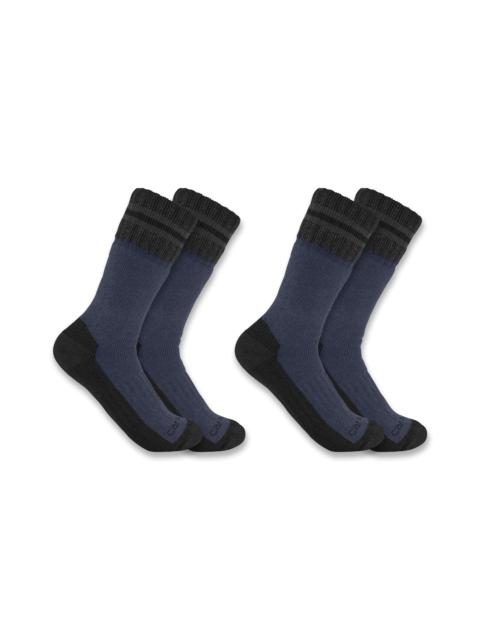 Carhartt Heavyweight Synthetic-Wool Blend Boot Sock 2-Pack