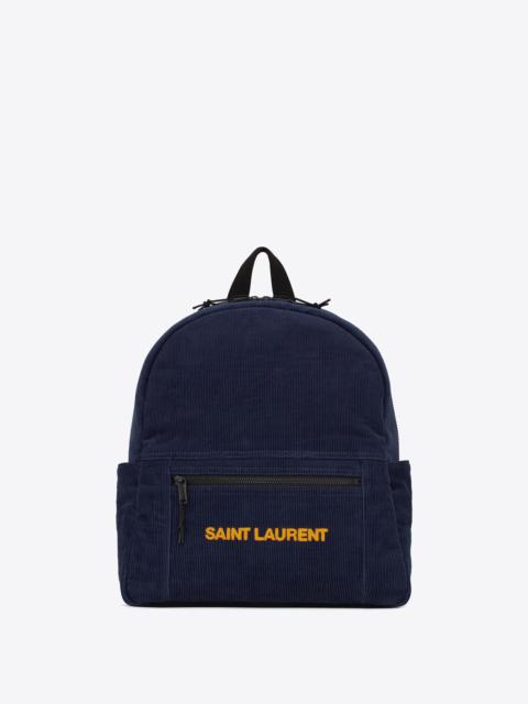 SAINT LAURENT nuxx backpack in corduroy