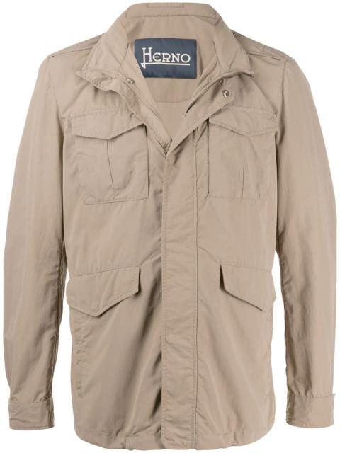 Herno high-neck field jacket