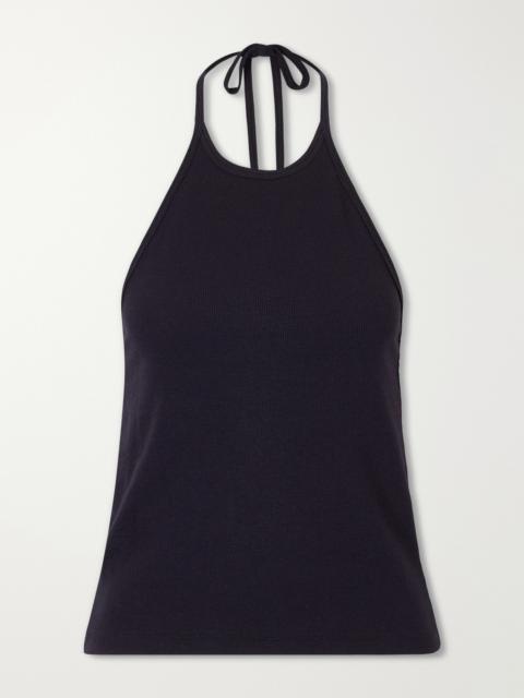 LA LIGNE Ribbed Jersey Halterneck Tank