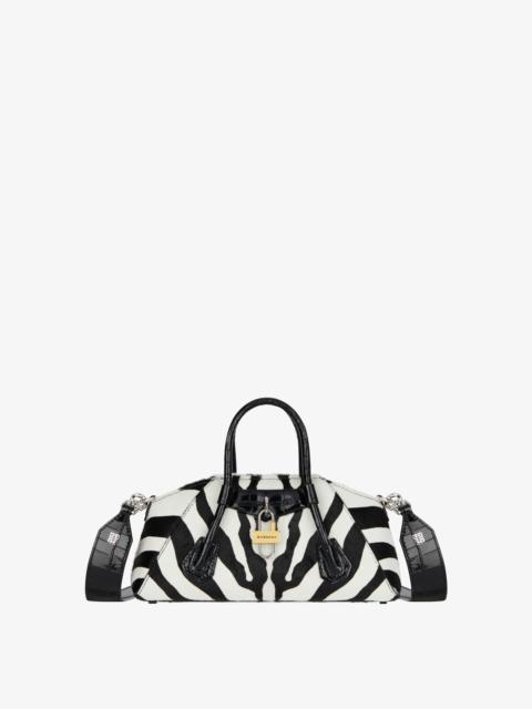 Givenchy MINI ANTIGONA STRETCH BAG IN ZEBRA PRINTED HAIRCALF