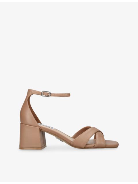 STEVE MADDEN Fergie 217 Leather Heeled Sandals