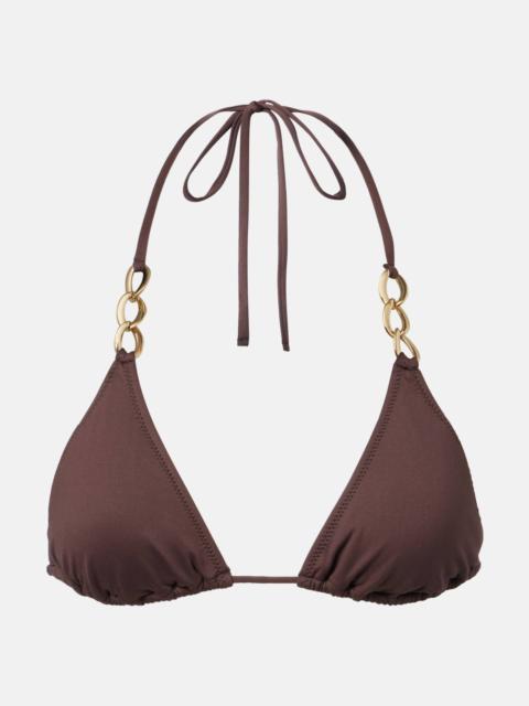 MELISSA ODABASH Chain-detail bikini top