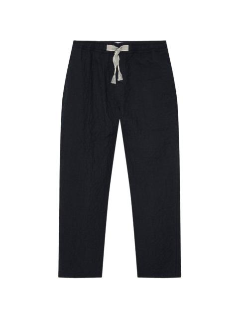 ORLEBAR BROWN Sonoran drawstring-detail textured cotton trousers