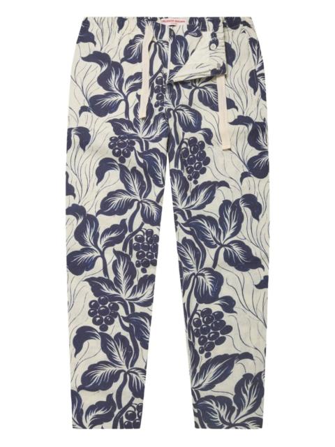 ORLEBAR BROWN Alex floral-print linen trousers
