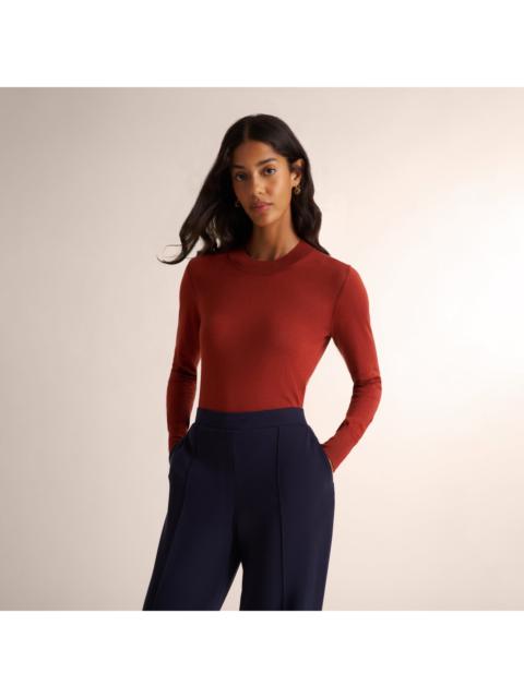 M.M.LaFleur Kit Contrast Sweater - 365 Silk Cashmere