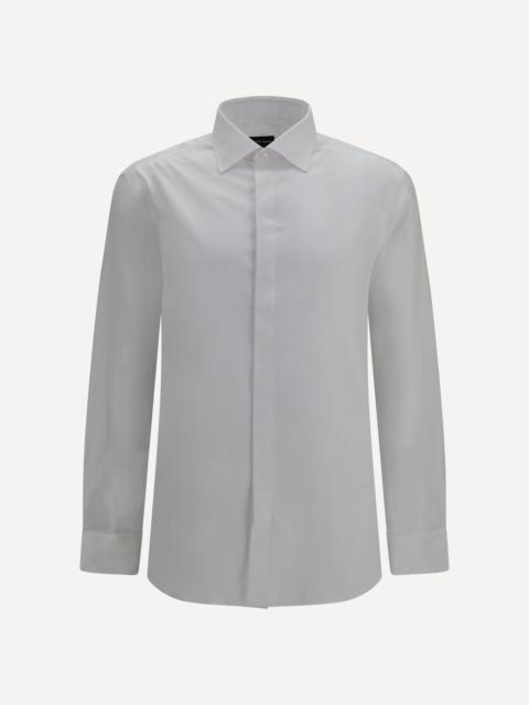 GIORGIO ARMANI Shirt in soft cotton with French collar