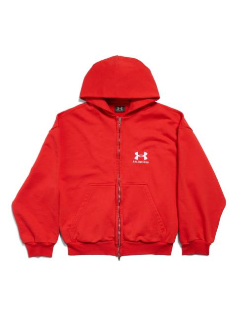 BALENCIAGA Balenciaga x Under Armour Zip-Up Hoodie 'Red White' 803264TRVB86540