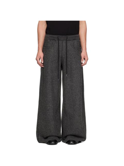 R13 Gray Side Pleat Sweatpants