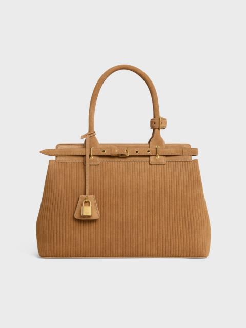 CELINE CELINE CONTI BAG in STRIPED SUEDE CALFSKIN