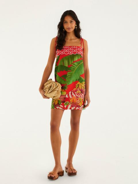 FARM RIO Fruit Trolley Red Mini Dress