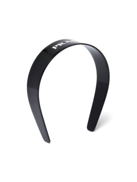 logo-stamp Plexiglas headband
