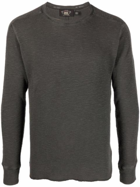 RRL by Ralph Lauren waffle-knit cotton jumper