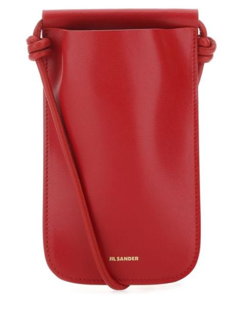 Jil Sander Red leather iPhone case