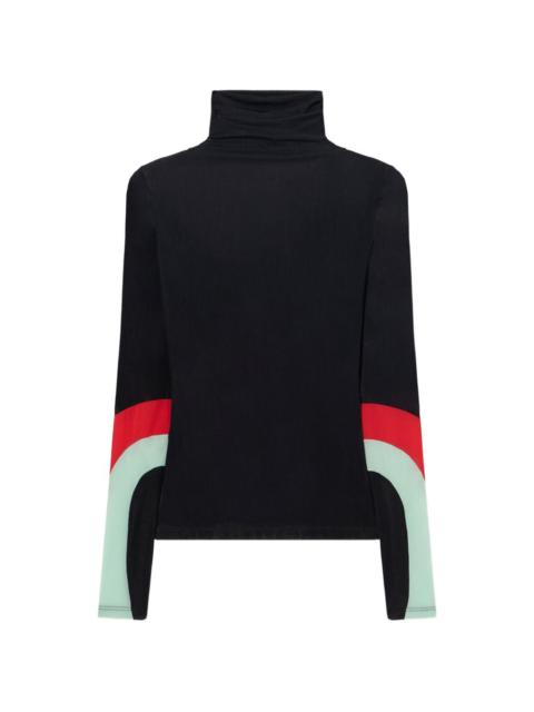 Off-White high-neck long-sleeved top