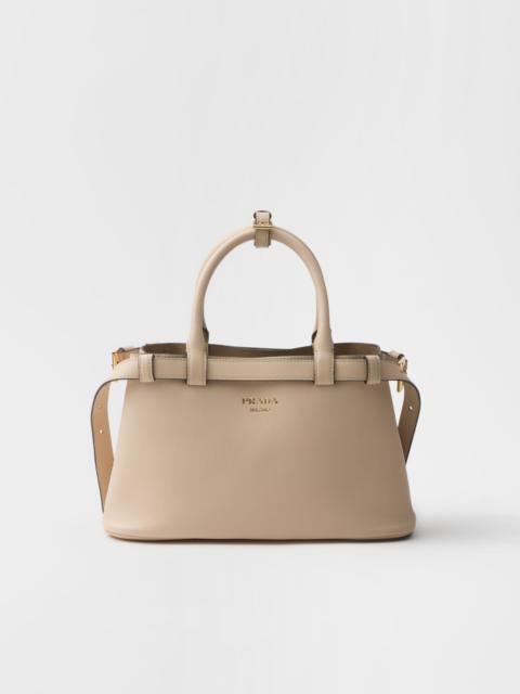 Prada Prada Buckle small leather handbag with double belt