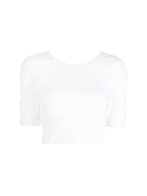 textured organic cotton crop top