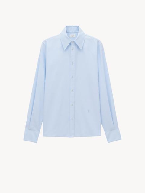 SAINT LAURENT CASSANDRE OXFORD SHIRT IN COTTON