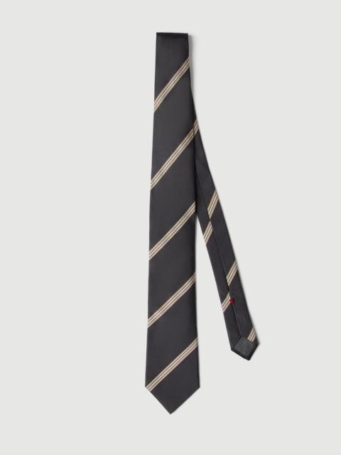 Brunello Cucinelli Regimental stripe silk tie