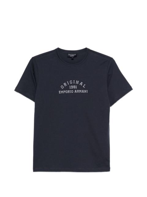 EMPORIO ARMANI embroidered-logo T-shirt
