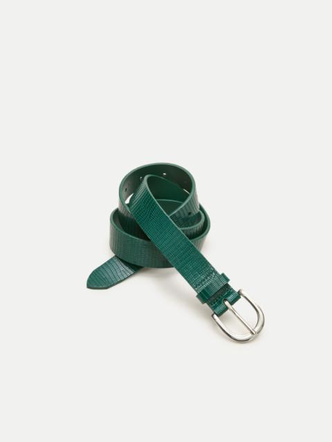 J.CREW Classic belt in lizard-embossed leather