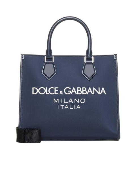 Dolce & Gabbana Logo canvas shopping bag