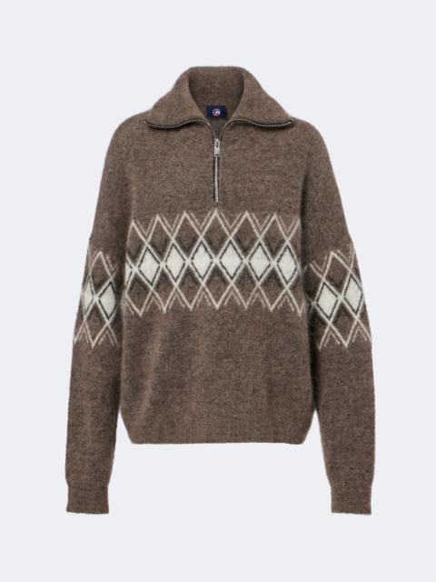 Fusalp Mireva mohair-blend half-zip sweater