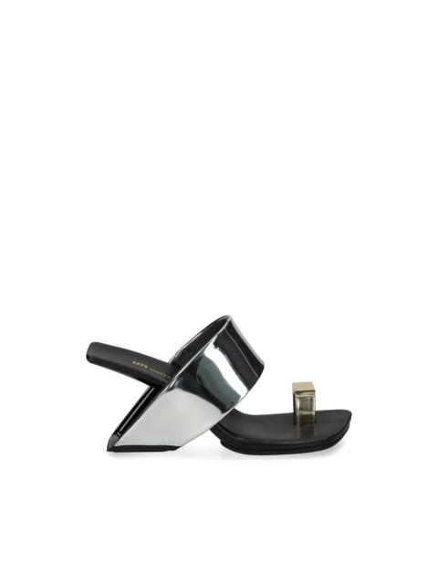 UNITED NUDE Loop Toe Hi metallic-effect toe-ring sandals