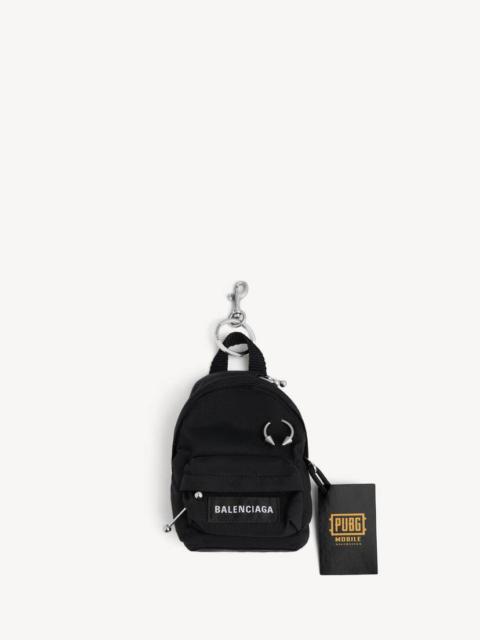 BALENCIAGA Men's Balenciaga I Pubg I Pubgm Explorer Micro Backpack Charm/keychain in Black
