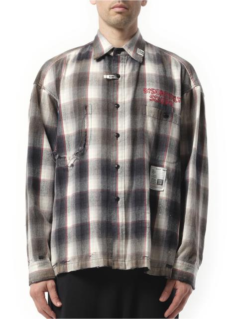 Maison MIHARAYASUHIRO Vintage Like Check L/S Shirt in Gray