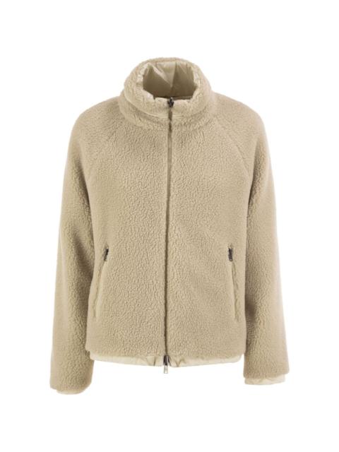 Herno reversible teddy-fleece jacket