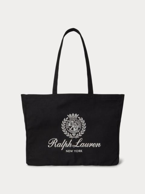Polo Ralph Lauren Crest-Embroidered Canvas Tote