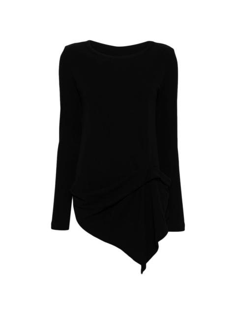 Y's asymmetric long-sleeved T-shirt