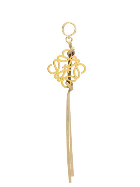 Loewe Anagram charm in classic calfskin and brass