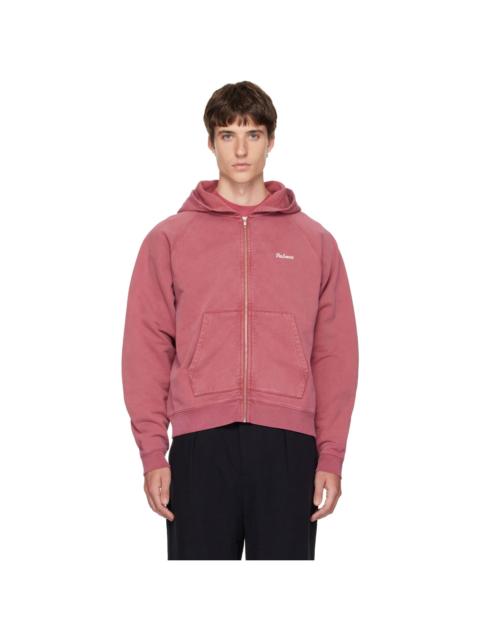 Palmes Pink Logo Zip Hoodie