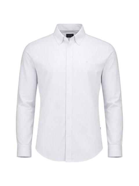 BOSS striped long-sleeve shirt