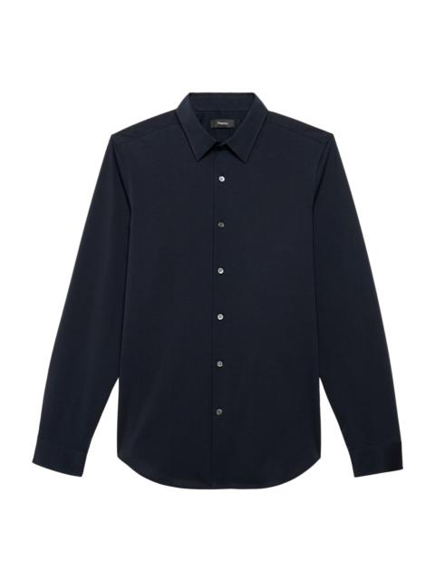 Theory Men's Sylvain Structure Knit Shirt - Eclipse