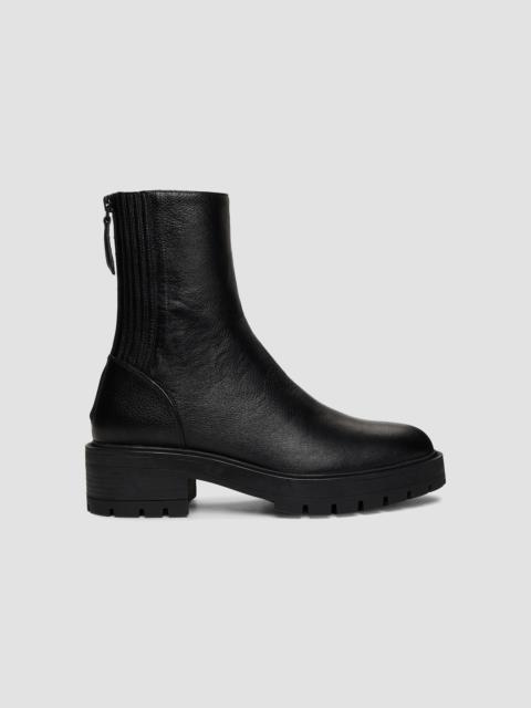 AQUAZZURA Women's Saint Honore Leather Combat Booties - Black