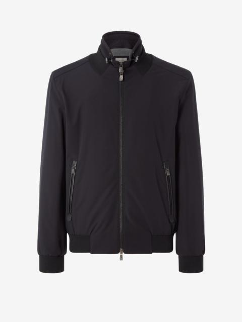 CORNELIANI Black stretch technical fabric jacket