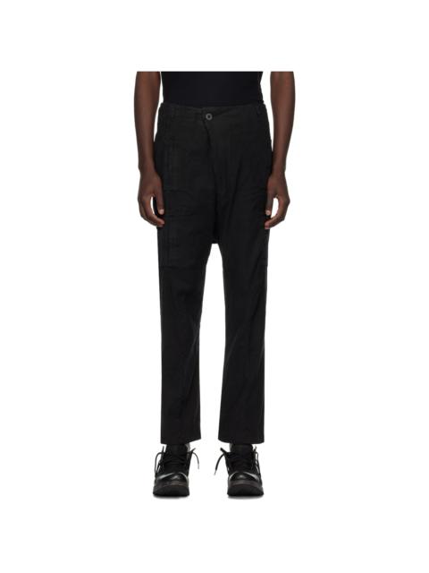 Black Drawstring Cargo Pants